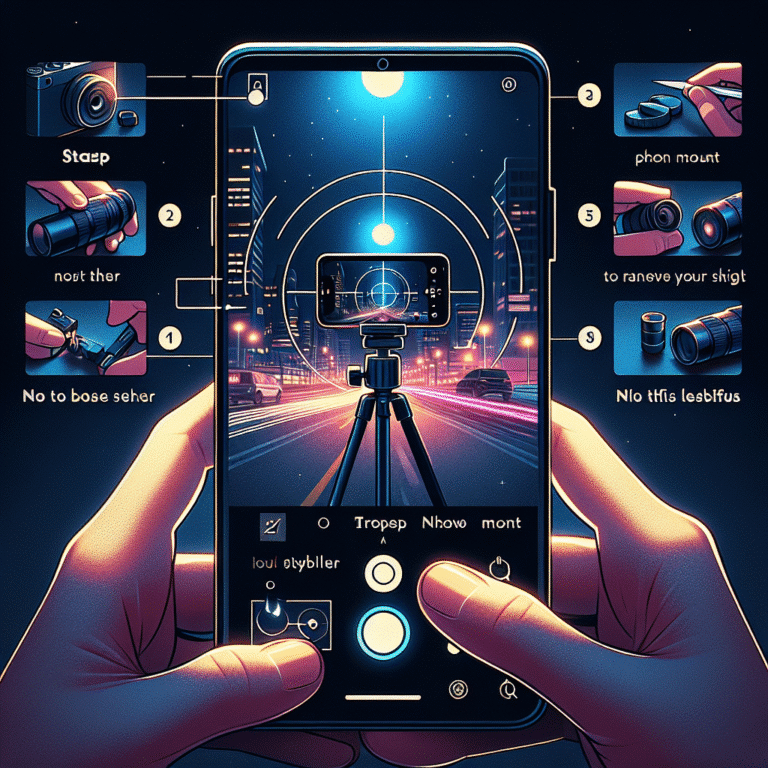 como tirar fotos noturnas nítidas com celular