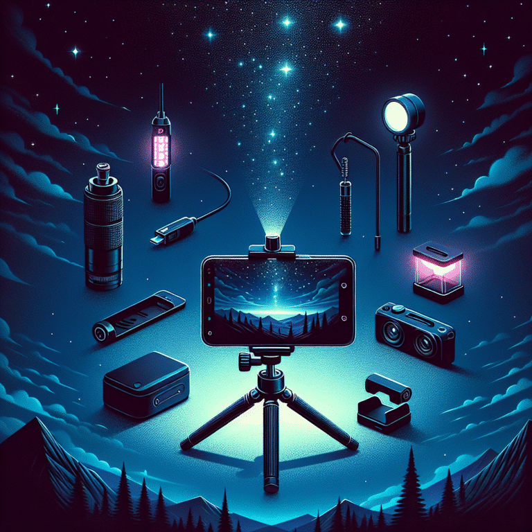 acessórios indispensáveis para capturar a magia da noite com seu smartphone