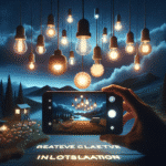 iluminação criativa para fotografia noturna com smartphone